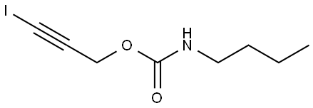 碘丙炔醇丁基氨甲酸酯 结构式