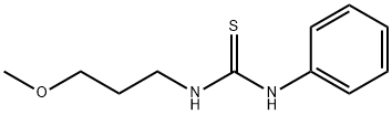 1-(3-甲氧基丙基)-3-苯基硫脲 结构式
