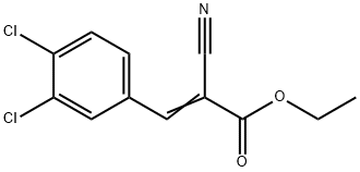 ethyl 2-cyano-3-(3,4-dichlorophenyl)acrylate  结构式