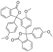 3,3'-(4-Methoxy-1,3-phenylene)bis[3-(4-methoxyphenyl)isobenzofuran-1(3H)-one] 结构式