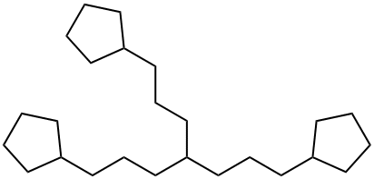 1,7-Dicyclopentyl-4-(3-cyclopentylpropyl)heptane 结构式