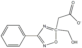 Oxadiazole-5-methanol, 1,2,4-, 3-phenyl-, acetate 结构式