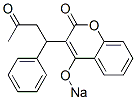 3-(3-氧代-1-苯基丁基)-4-钠氧基-2H-1-苯并吡喃-2-酮 结构式
