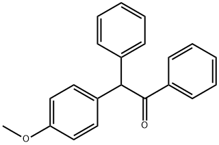 2-(4-methoxyphenyl)-1,2-diphenyl-ethanone 结构式