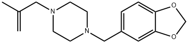 1-(2-Methylallyl)-4-(3,4-methylenedioxybenzyl)piperazine 结构式