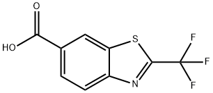 2-(Trifluoromethyl)-1,3-benzothiazole-6-carboxylic acid 结构式