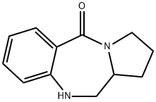 5H-Pyrrolo(2,1-c)(1,4)benzodiazepin-5-one, 1,2,3,10,11,11a-hexahydro- 结构式