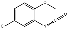 5-氯-2-甲氧基苯基异氰酸酯 结构式