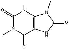 1,9-二甲基-2,6,8-三羟基嘌呤 结构式
