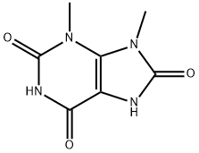 7,9-dihydro-3,9-dimethyl-1H-purine-2,6,8(3H)-trione 结构式