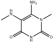 6-AMINO-1-METHYL-5-(METHYLAMINO)URACIL 结构式