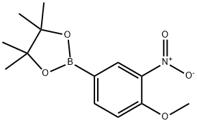 4-甲氧基-3-硝基苯硼酸频那醇酯 结构式