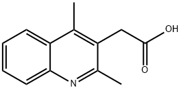 3-Quinolineaceticacid,2,4-dimethyl-(9CI) 结构式