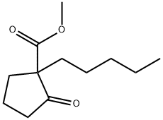 methyl 2-oxo-1-pentylcyclopentanecarboxylate 结构式