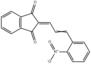 (E)-2-(3-(2-硝基苯基)烯丙基)-1H-茚-1,3(2H)-二酮 结构式