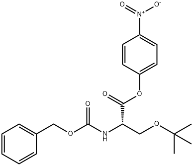 O-(1,1-Dimethylethyl)-N-[(benzyloxy)carbonyl]-L-serine 4-nitrophenyl ester 结构式