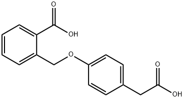 2-[(4-羧甲基苯氧基)甲基]苯甲酸 结构式