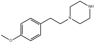 1-[2-(4-甲氧基苄基)乙基]哌嗪 结构式