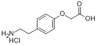 2-(4-(2-AMINOETHYL)PHENOXY)ACETIC ACID HYDROCHLORIDE 结构式