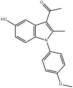 1-[5-HYDROXY-1-(4-METHOXY-PHENYL)-2-METHYL-1H-INDOL-3-YL]-ETHANONE 结构式