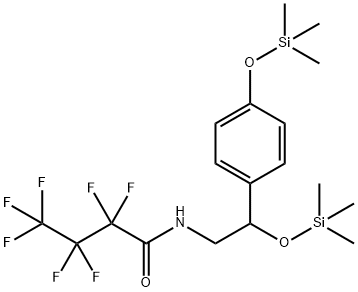 2,2,3,3,4,4,4-Heptafluoro-N-[2-(trimethylsilyloxy)-2-[4-(trimethylsilyloxy)phenyl]ethyl]butanamide 结构式