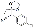 alpha-(4-chlorophenyl)-2-ethyl-1,3-dioxolane-2-acetonitrile 结构式