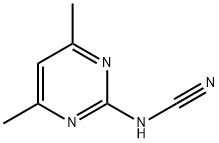 氨腈,(4,6-二甲基-2-嘧啶基)- 结构式