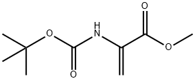 2-叔丁氧羰基氨基丙烯酸甲酯 结构式