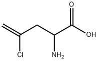 4-Pentenoic acid, 2-amino-4-chloro- 结构式
