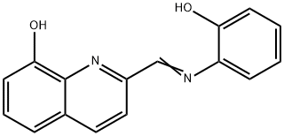 2-[[(2-Hydroxyphenyl)imino]methyl]quinolin-8-ol 结构式