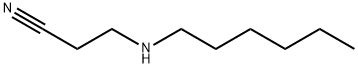 3-(己基氨基)丙腈 结构式