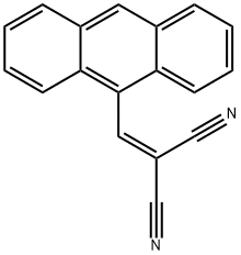 (9-蒽亚甲基)丙二腈 结构式