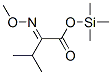 2-(Methoxyimino)-3-methylbutanoic acid trimethylsilyl ester 结构式