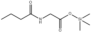 N-(1-Oxobutyl)glycine trimethylsilyl ester 结构式