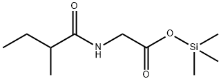 N-(2-Methyl-1-oxobutyl)glycine trimethylsilyl ester 结构式