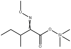 2-(Methoxyimino)-3-methylpentanoic acid trimethylsilyl ester 结构式