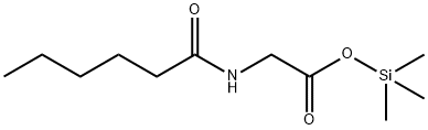 N-(1-Oxohexyl)glycine trimethylsilyl ester 结构式