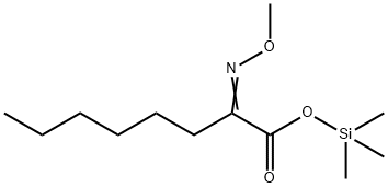 2-(Methoxyimino)octanoic acid trimethylsilyl ester 结构式