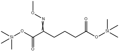 2-(Methoxyimino)hexanedioic acid bis(trimethylsilyl) ester 结构式