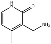 3-(氨基甲基)-4-甲基吡啶-2-醇 结构式