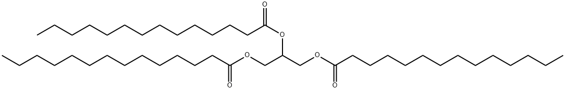 甘油三肉豆蔻酸酯 结构式