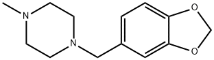 1-Methyl-4-(3,4-methylenedioxybenzyl)piperazine 结构式