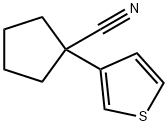 alpha-(3-thienyl)-alpha,alpha-cyclotetraMethylene-acetonitrile 结构式