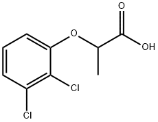 2-(2,3-二氯苯氧基)丙酸 结构式