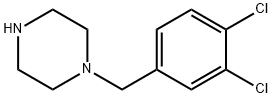 1-(3,4-二氯苄基)哌嗪 结构式