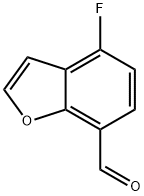 4-氟苯并呋喃-7-甲醛 结构式