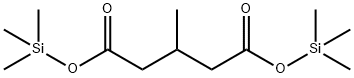 3-Methylglutaric acid di(trimethylsilyl) ester 结构式