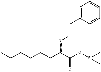 2-[(Phenylmethoxy)imino]octanoic acid trimethylsilyl ester 结构式