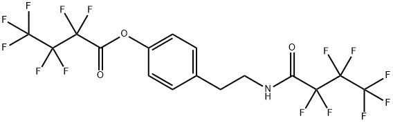 4-[2-[(2,2,3,3,4,4,4-Heptafluoro-1-oxobutyl)amino]ethyl]phenylheptafluorobutyrate 结构式