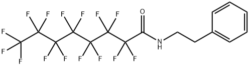 2,2,3,3,4,4,5,5,6,6,7,7,8,8,8-Pentadecafluoro-N-(2-phenylethyl)octanamide 结构式